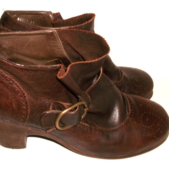 Pep Monjo Spain Handmade Eco-Friendly Low-Heel Booties 9M $325 - Picture 2 of 10